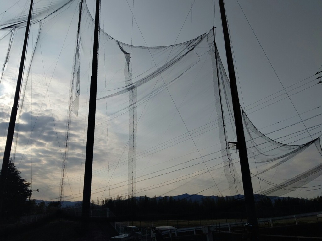 右サイドネット張替工事