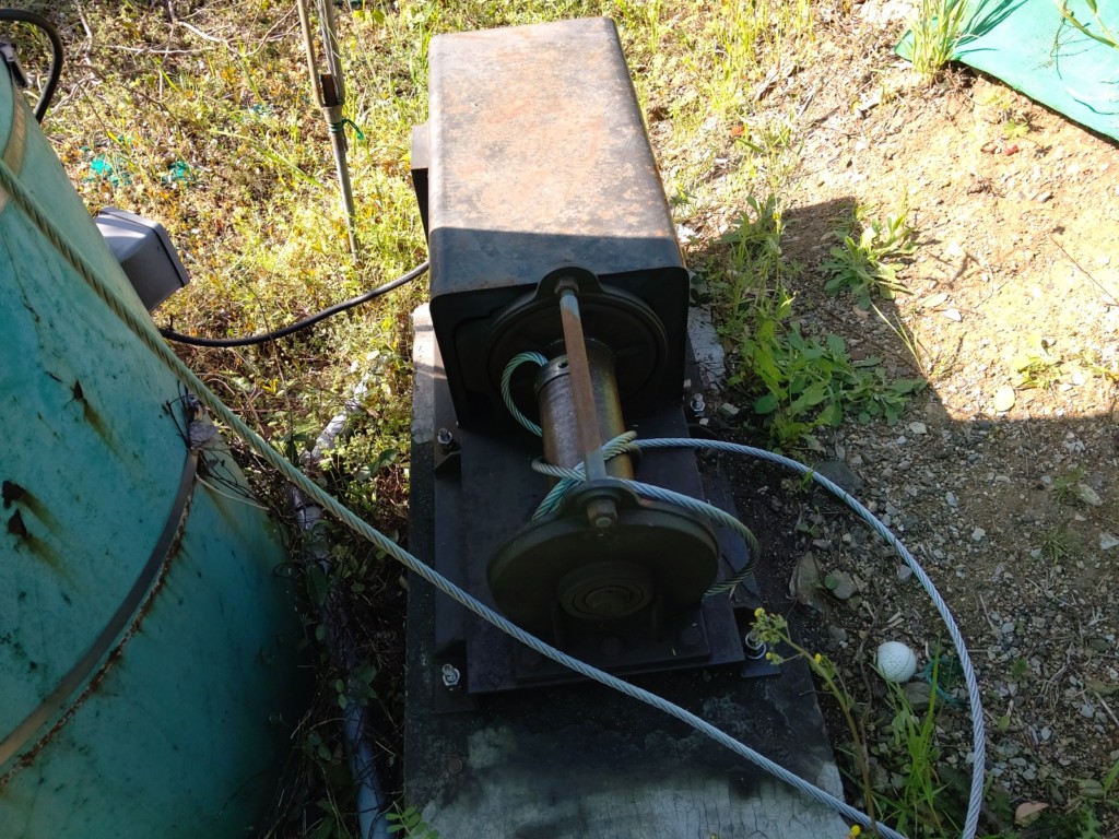 電動ウインチ交換工事