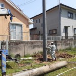 コンクリートポール入替工事