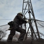 頭ワイヤー、ネット復旧工事