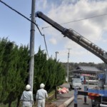 コンクリートポール入替工事