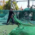 ネット一部張替工事