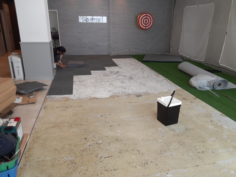 人工芝一部張替工事