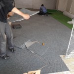 人工芝一部張替工事