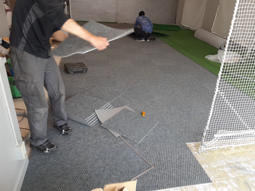 人工芝一部張替工事