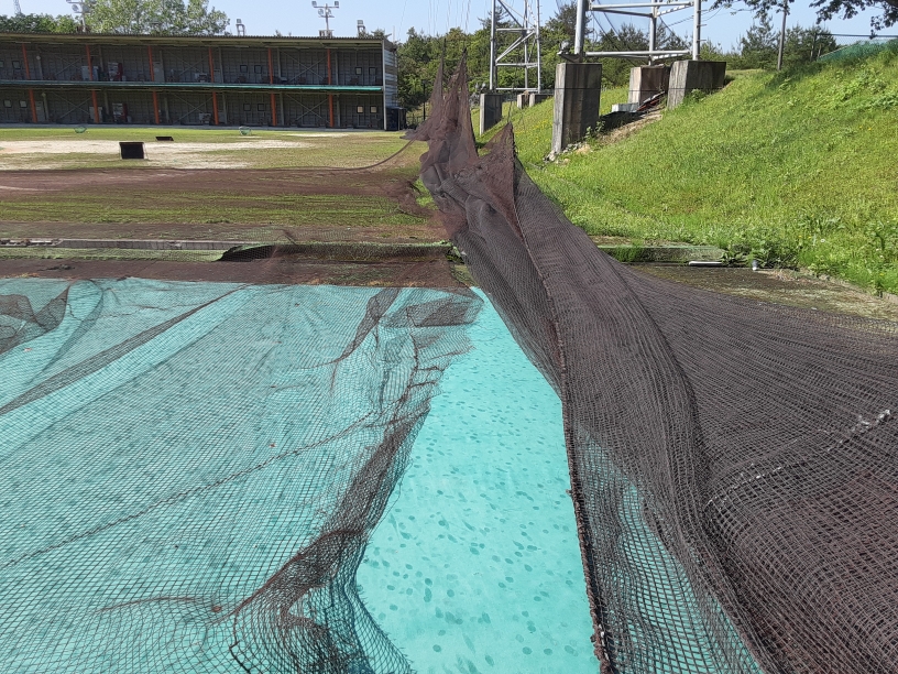 ワイヤー復旧工事