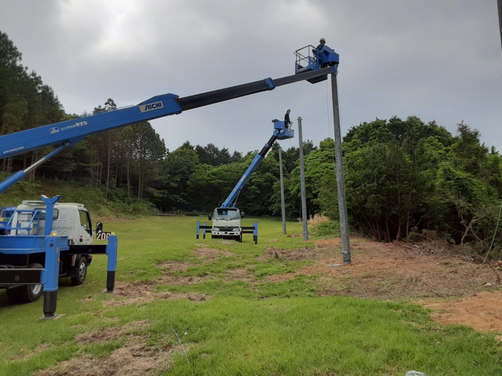 ネット設置工事