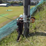 ネット一部張替工事