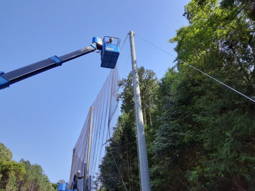 ネット設置工事