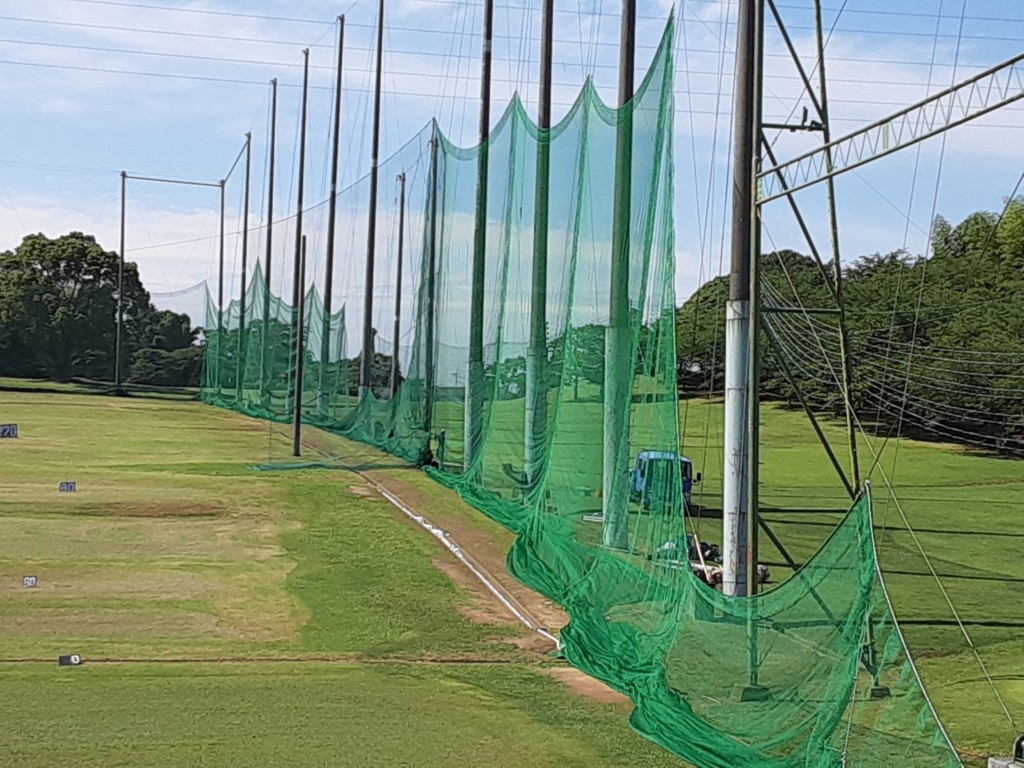 右サイド手前ネット張替工事