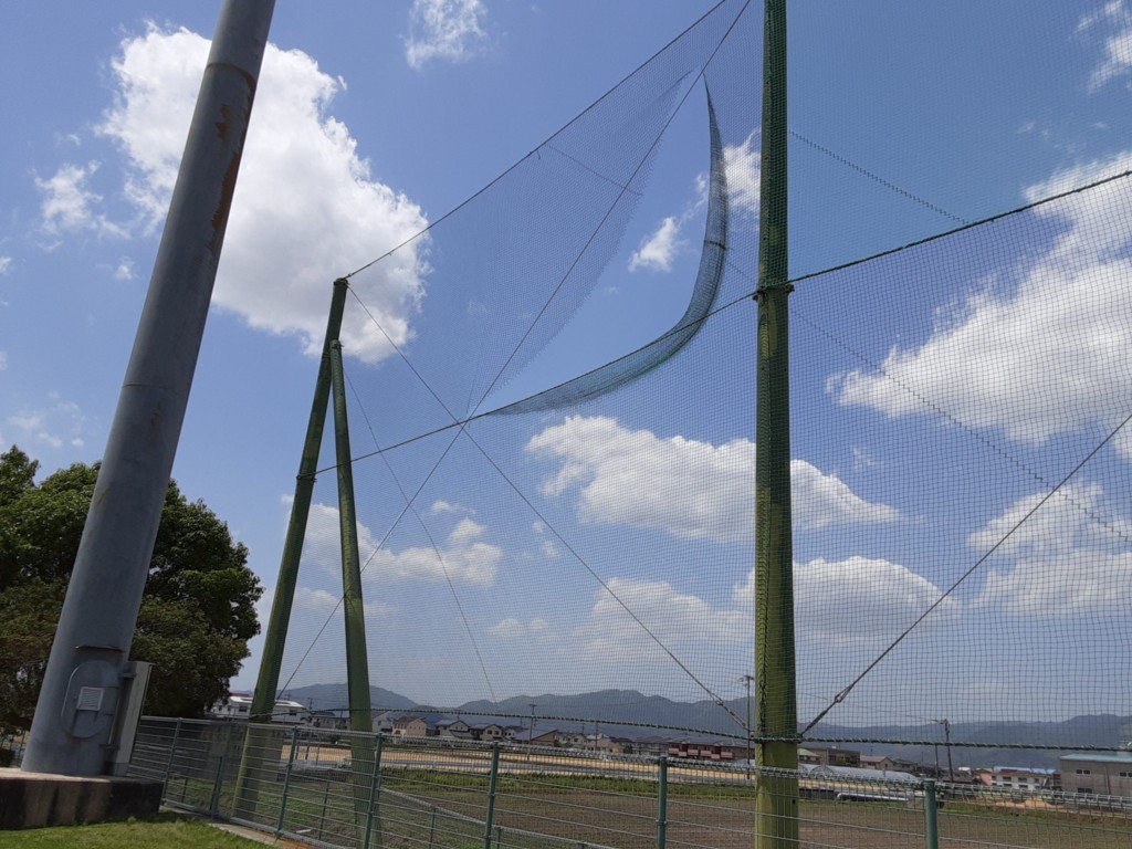 防球ネット張替工事