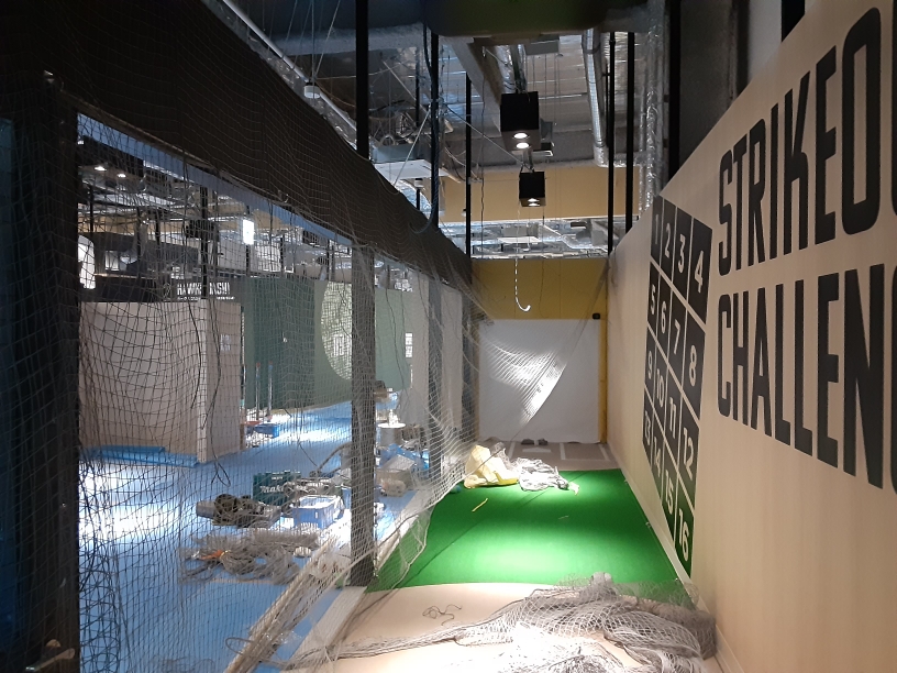 防球ネット設置工事