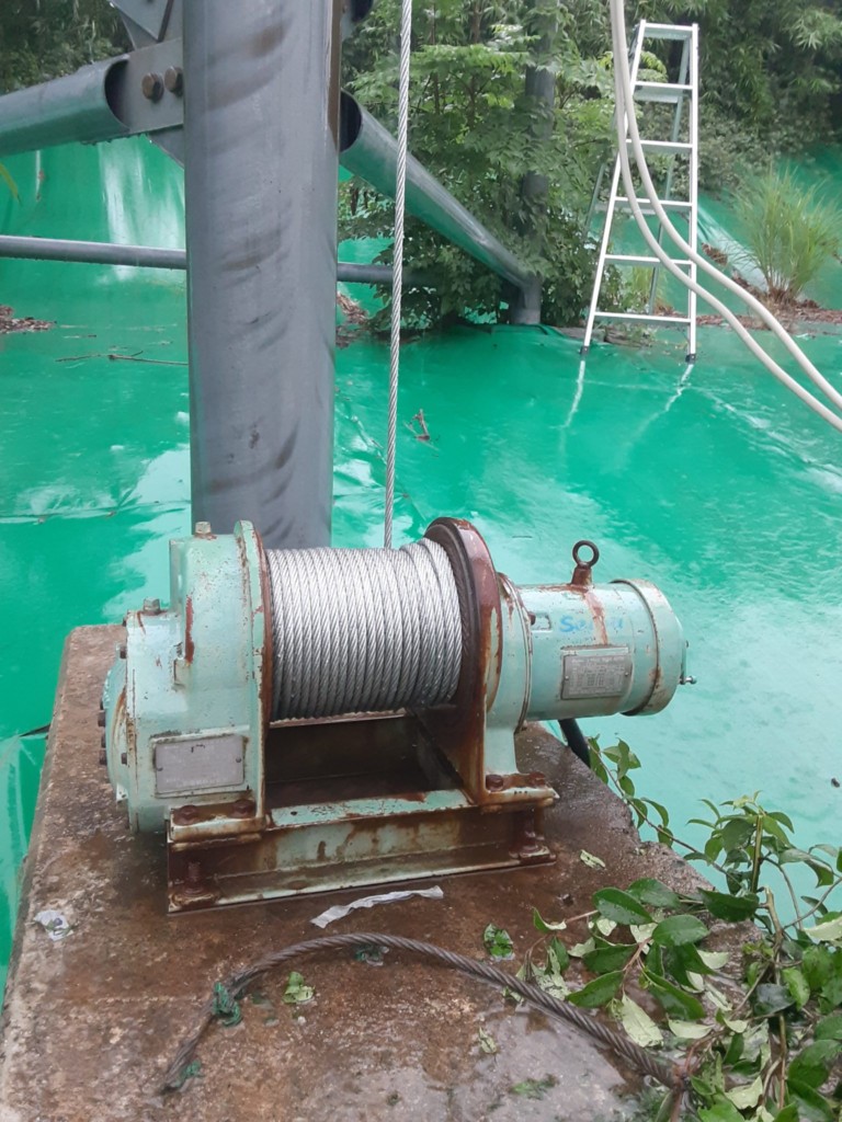 巻ワイヤー交換工事