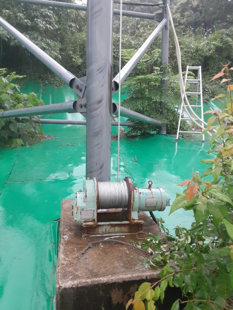 巻ワイヤー交換工事