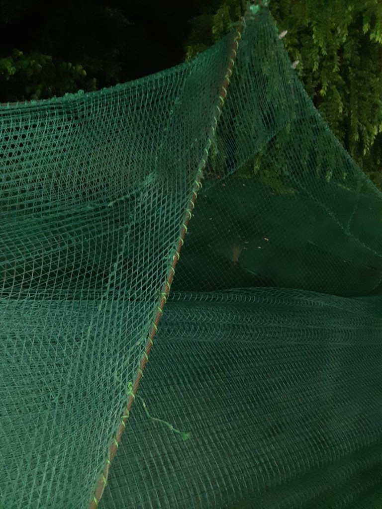 防球ネット補修工事