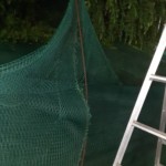 防球ネット補修工事