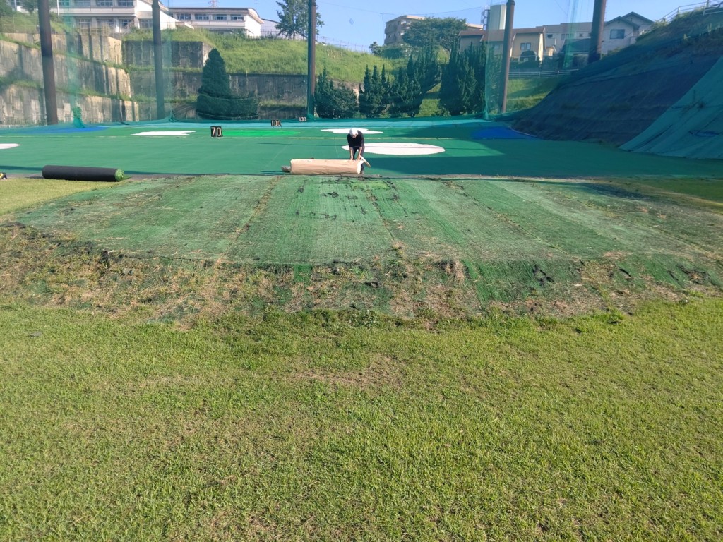 目標グリーン設置工事