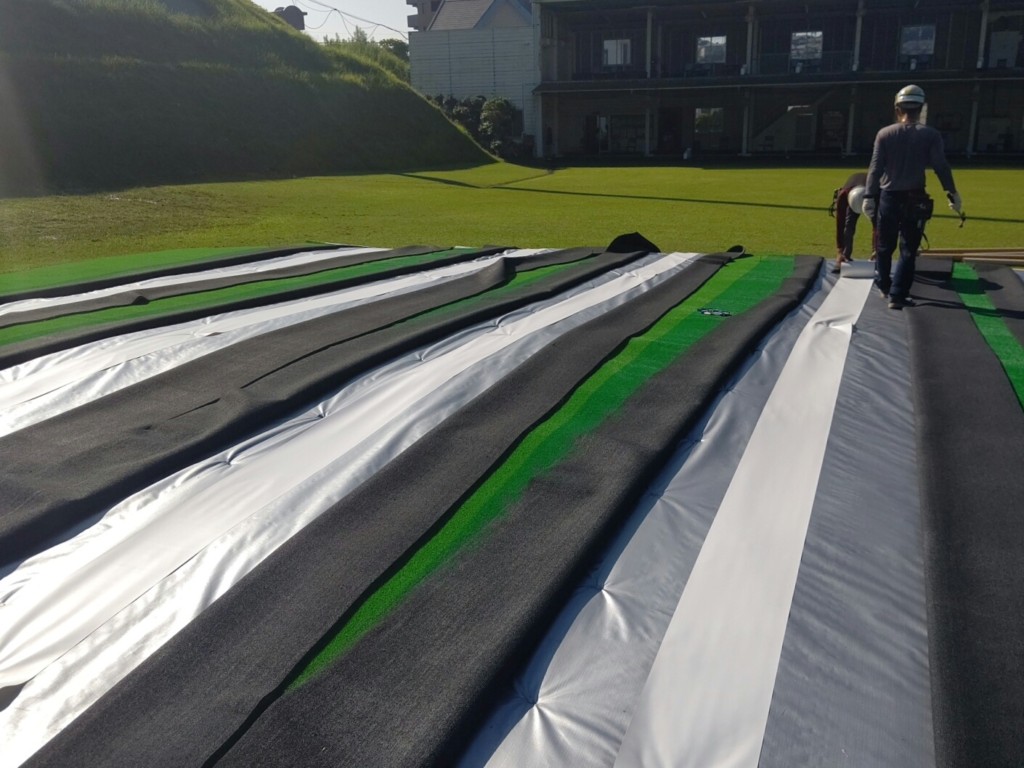 目標グリーン設置工事