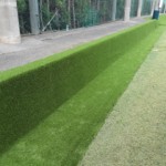 人工芝貼替工事