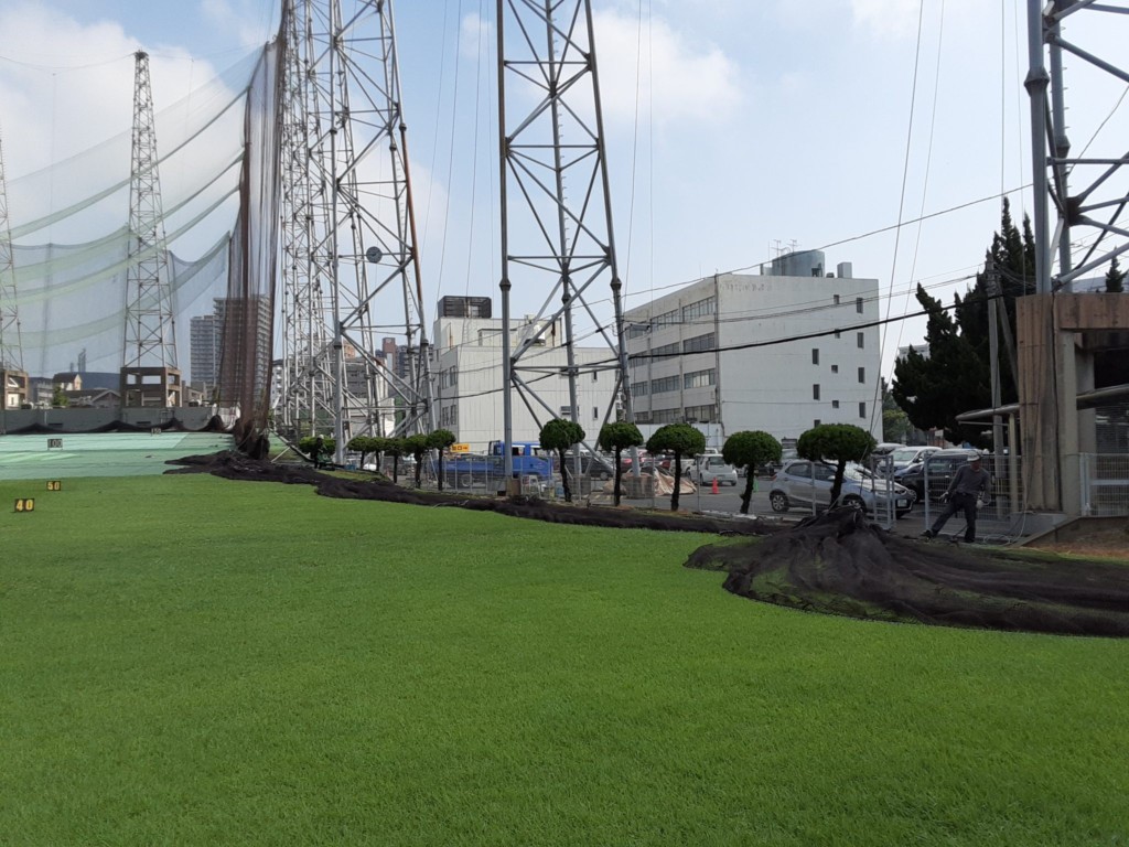 右手前ネット張替工事