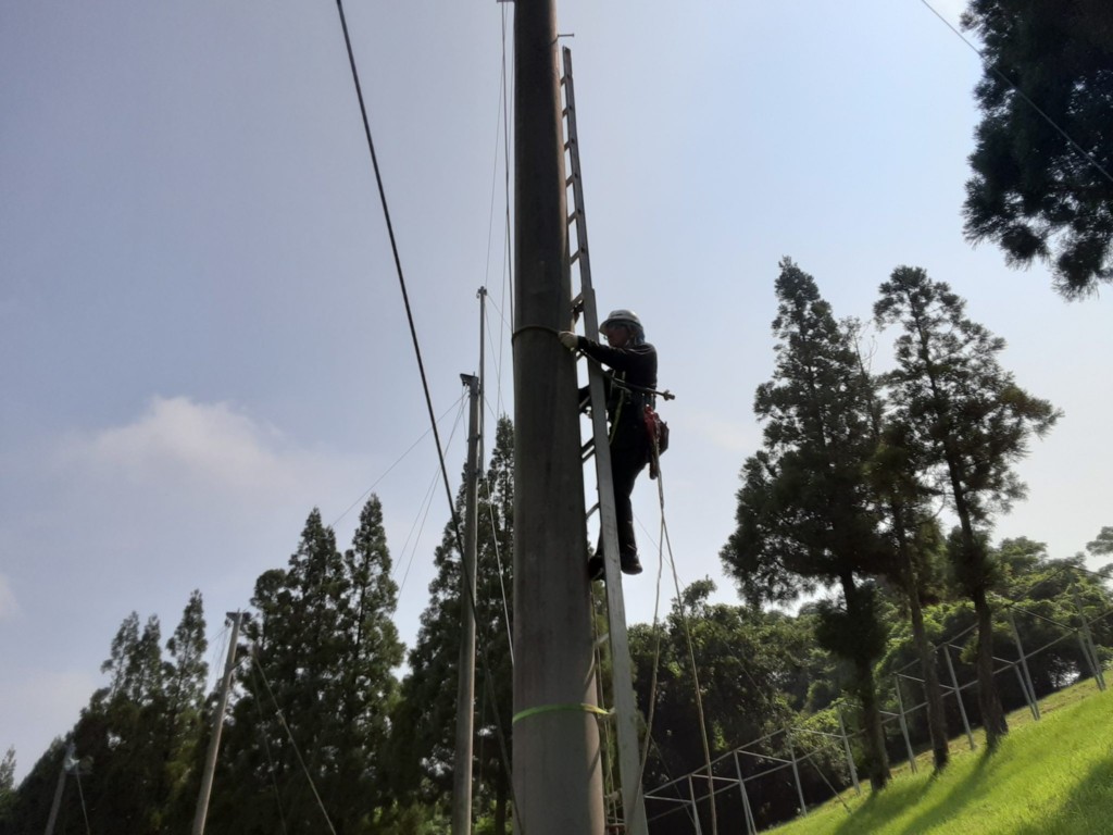 巻きワイヤー復旧工事