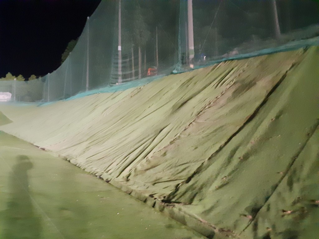 人工芝復旧工事