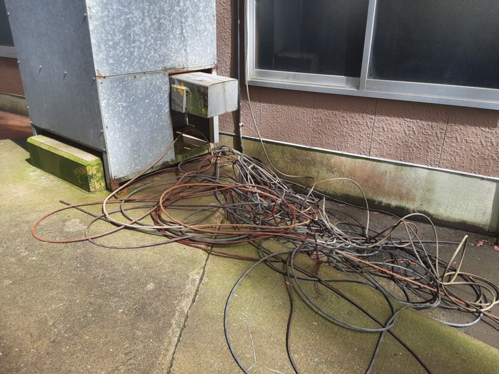 ワイヤー交換工事