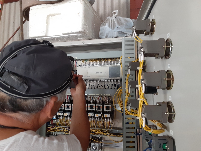 制御盤シーケンサー入替工事