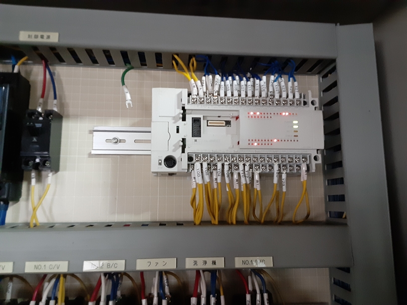 制御盤シーケンサー入替工事