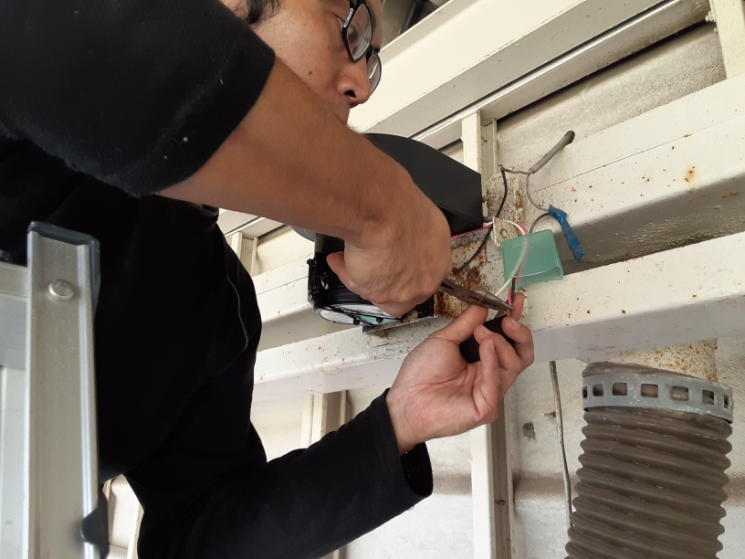 水平コンベアブロアー交換工事