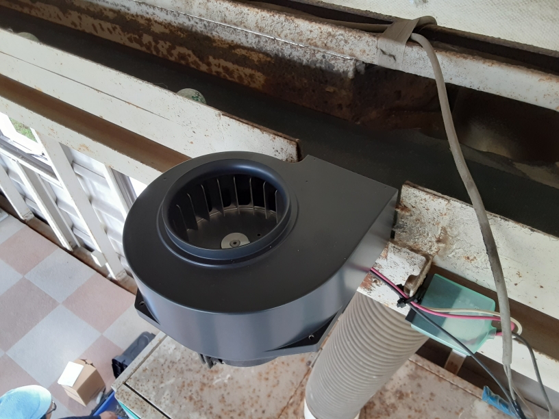 水平コンベアブロアー交換工事