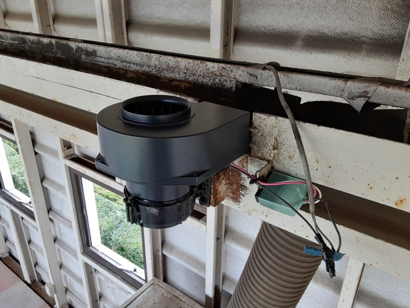 水平コンベアブロアー交換工事