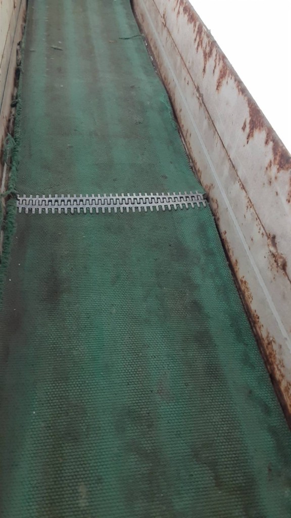 ボール送球用ベルト復旧工事