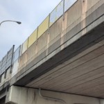 コンクリート剥落防止ネット設置工事