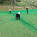 右サイドネット張替工事