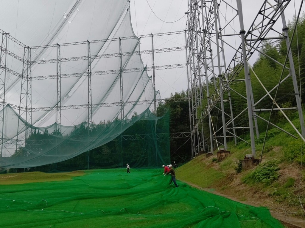 右サイドネット張替工事