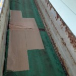 ボール送球用ベルト復旧工事