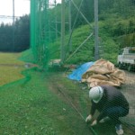右サイドネット張替工事