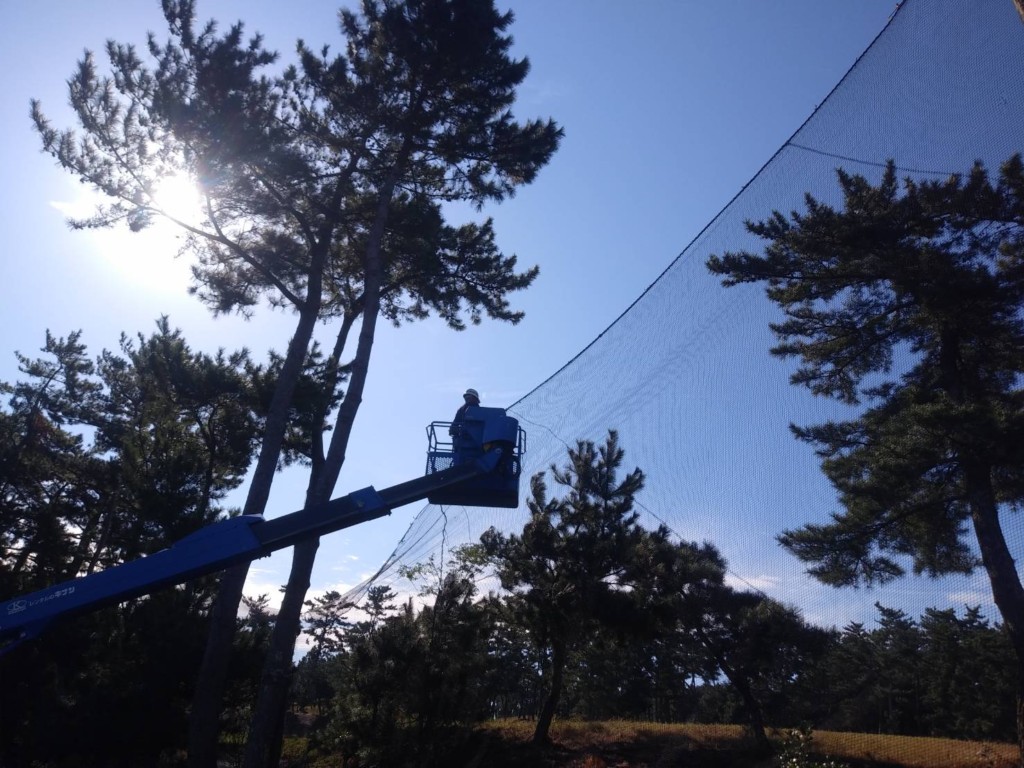 ワイヤー交換他工事