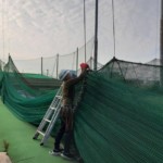 防球ネット修繕工事