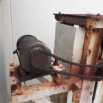 縦コンベア用モーター交換工事