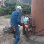 電動ウインチ交換工事