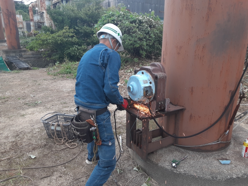 電動ウインチ交換工事