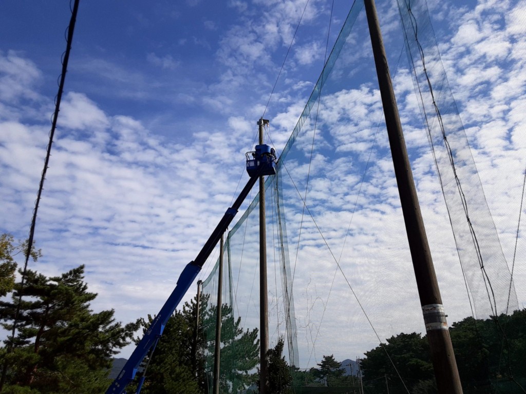 ワイヤー交換他工事