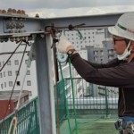 ゴルフネット補修工事