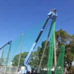 防球ネット張替工事