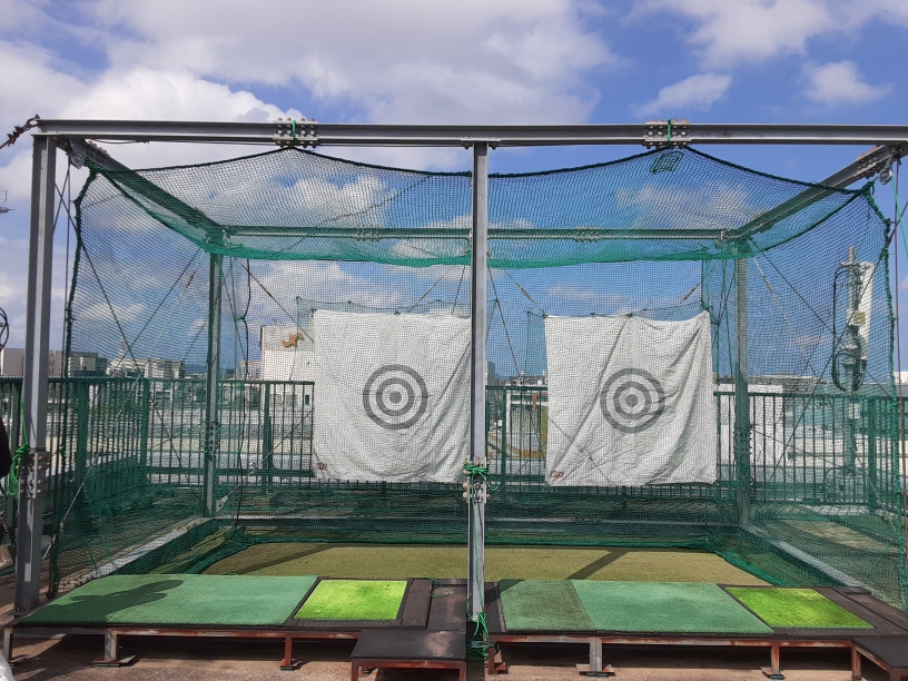 ゴルフネット補修工事