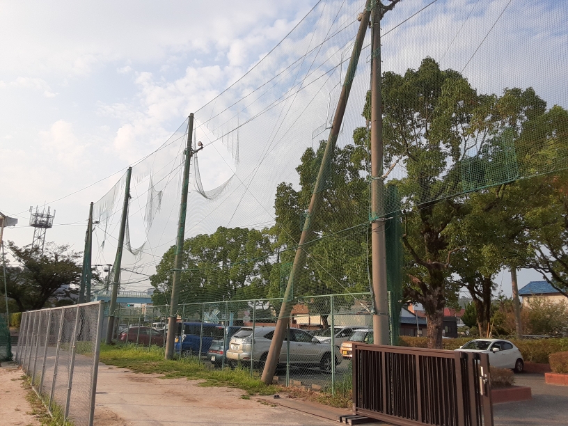 防球ネット張替工事