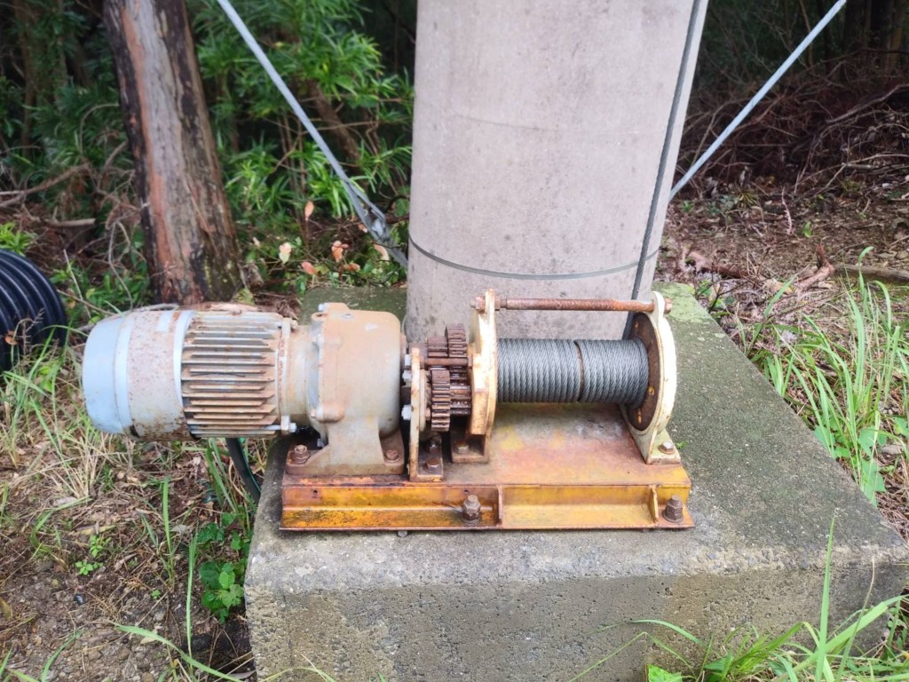 電動ウインチ交換工事
