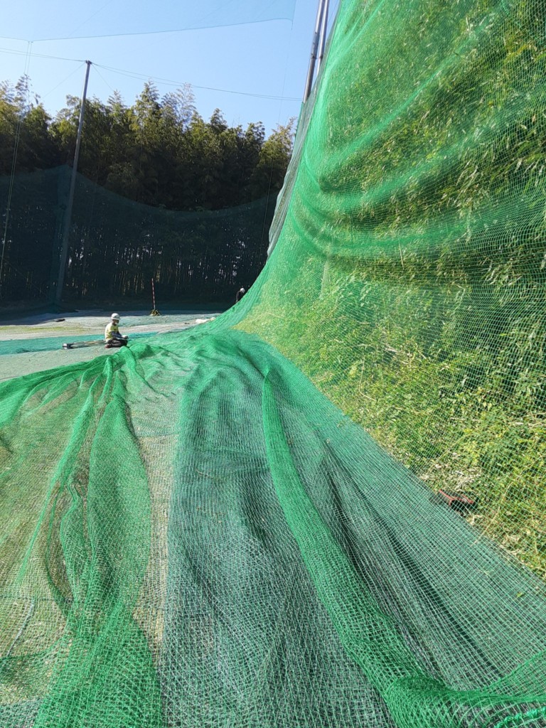 ネット一部張替工事